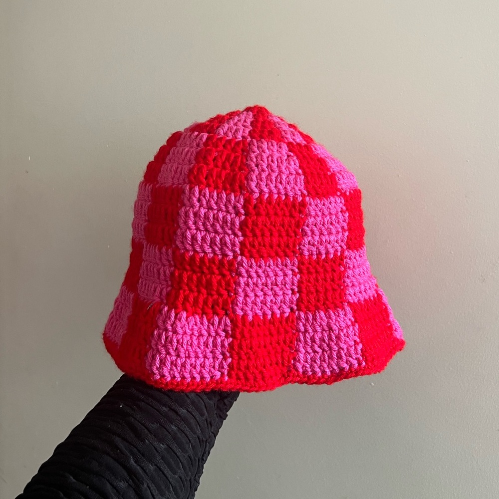 Checkerboard Crochet Hat